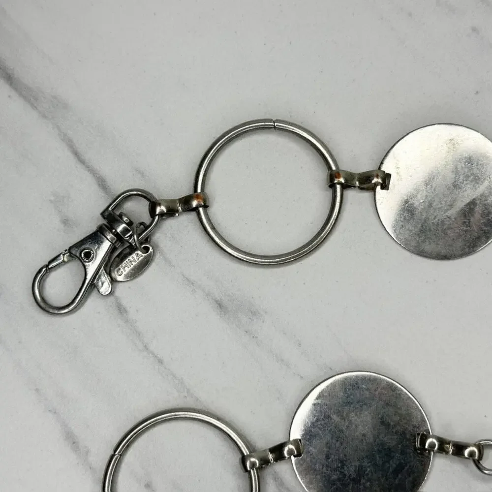 Silver Tone Disc Chain Link Belt One Size (OS) ✨